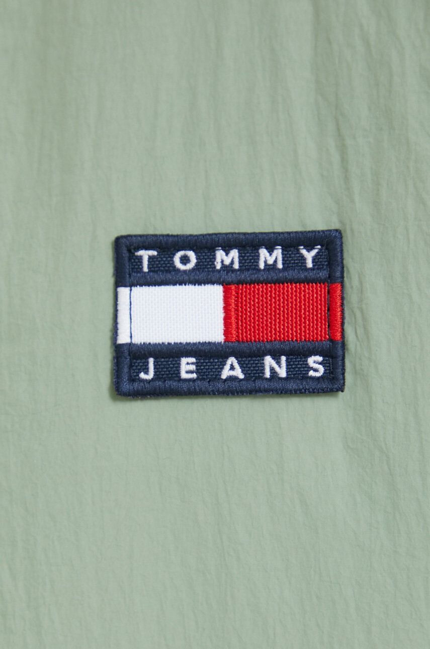 Tommy Jeans Dvostranski brezrokavnik ženski zelena barva - Pepit.si