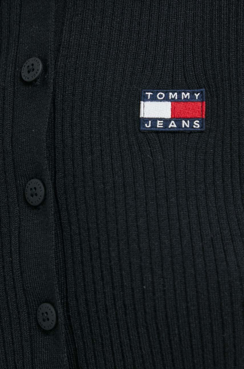 Tommy Jeans Jopica ženski črna barva - Pepit.si