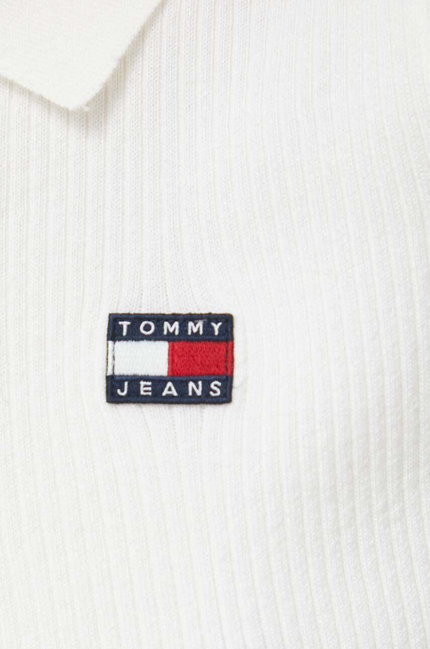 Tommy Jeans Jopica ženski bež barva - Pepit.si