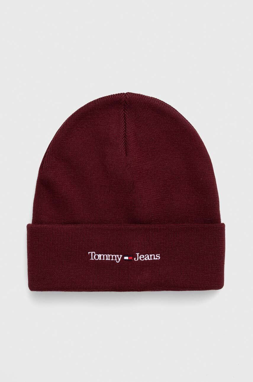 Tommy Jeans Kapa bordo barva - Pepit.si