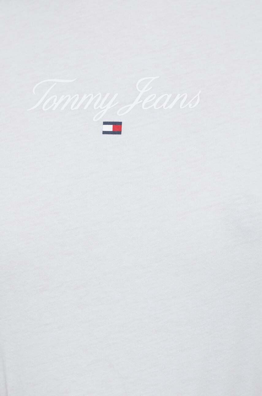 Tommy Jeans Kratka majica ženski rumena barva - Pepit.si