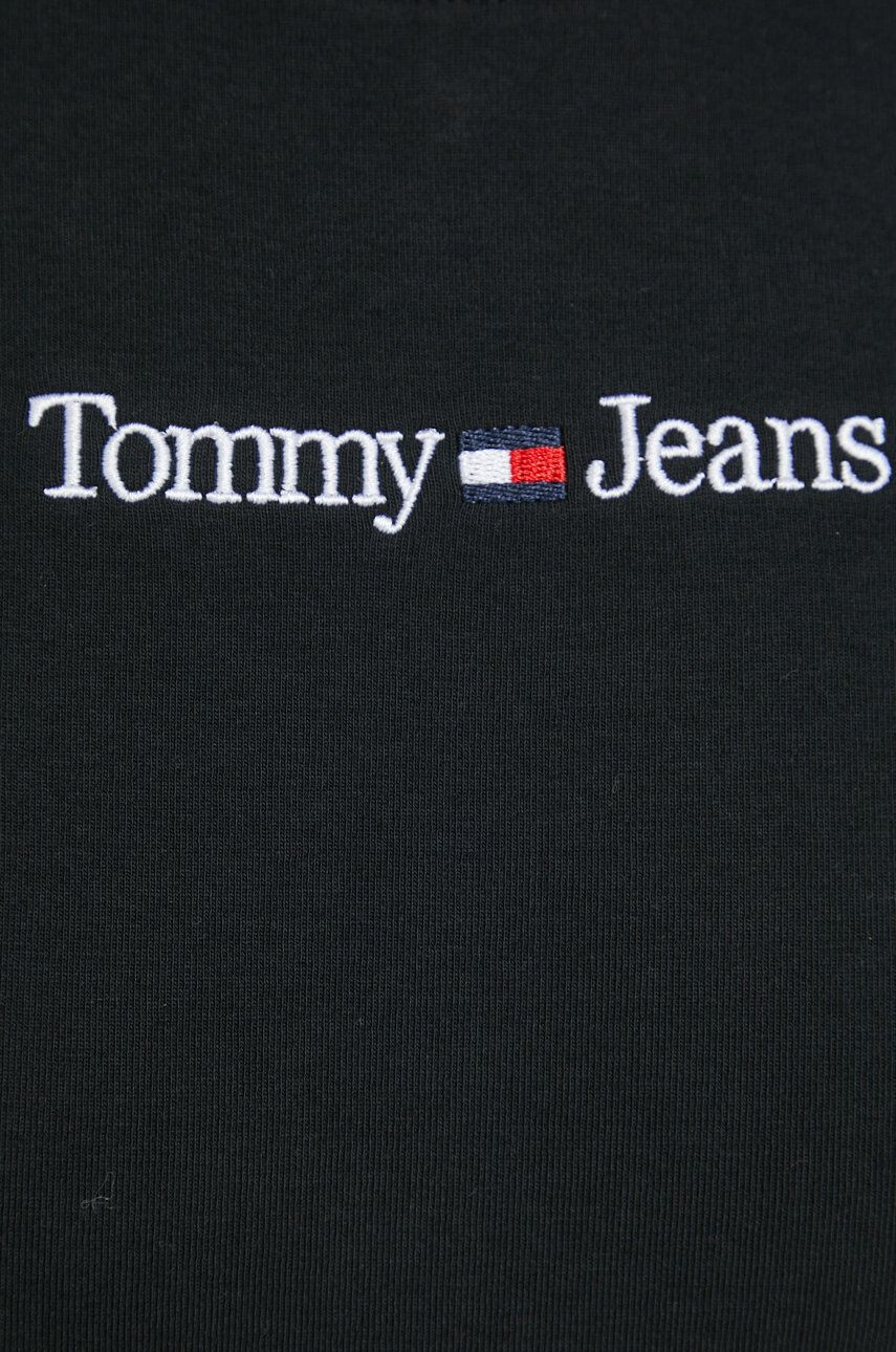 Tommy Jeans Kratka majica ženski črna barva - Pepit.si