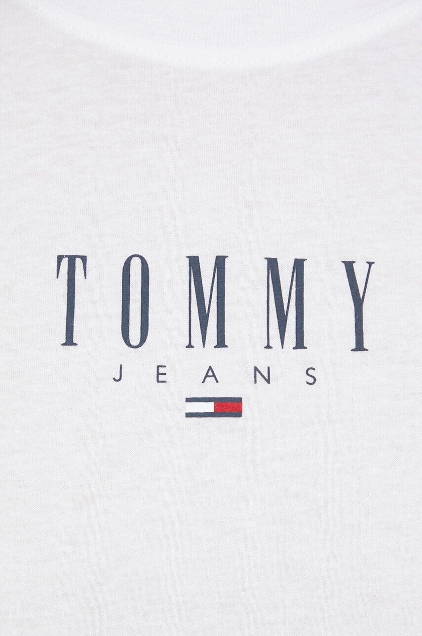 Tommy Jeans Kratka majica ženski bela barva - Pepit.si