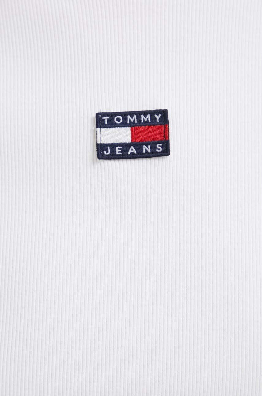 Tommy Jeans Kratka majica ženski bela barva - Pepit.si