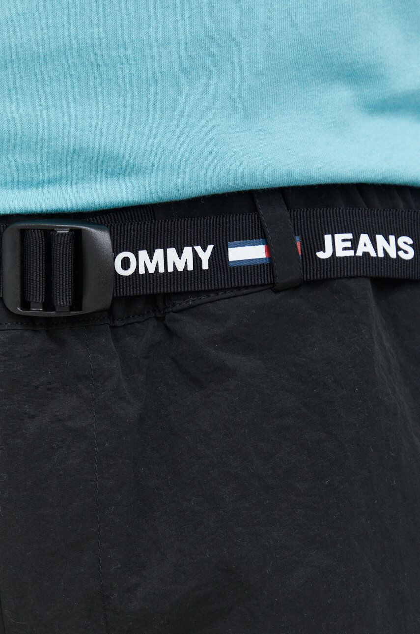 Tommy Jeans Kratke hlače moški črna barva - Pepit.si