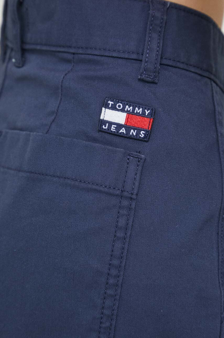 Tommy Jeans Kratke hlače ženski mornarsko modra barva - Pepit.si