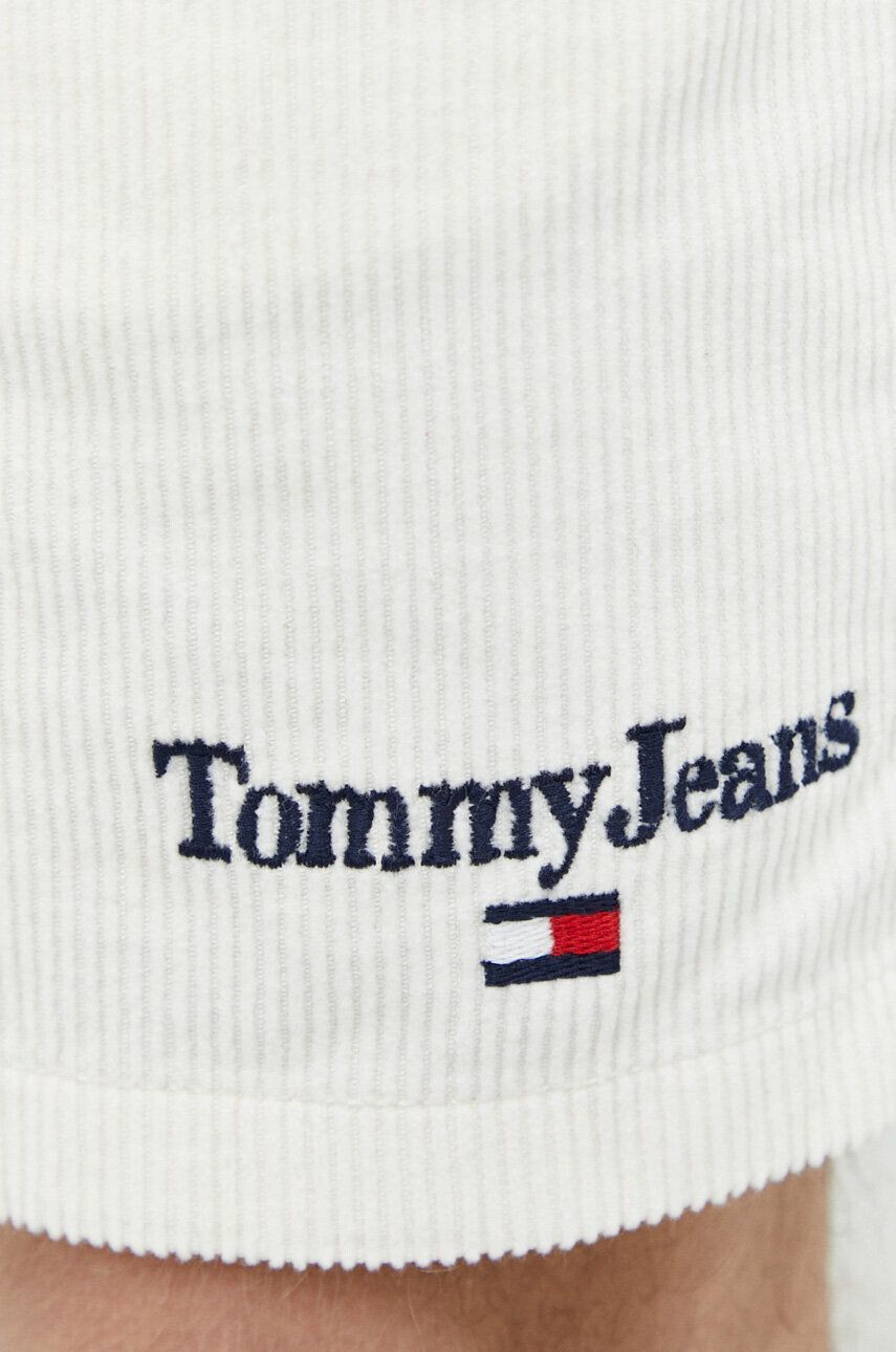 Tommy Jeans Kratke hlače iz rebrastega žameta mornarsko modra barva - Pepit.si