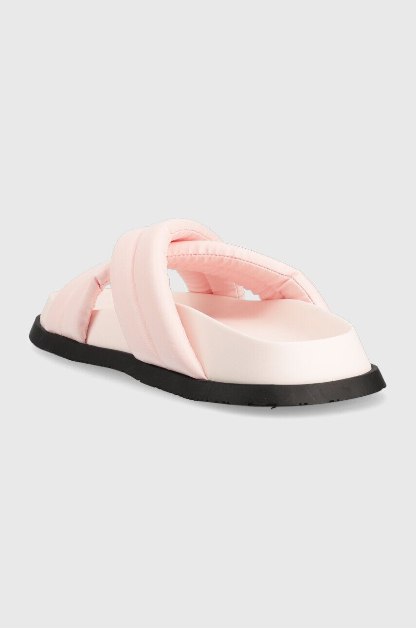 Tommy Jeans Natikači FANCY PADDED SANDAL ženski roza barva EN0EN02175 - Pepit.si