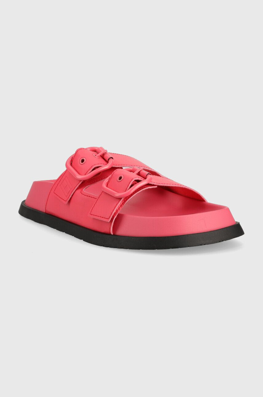 Tommy Jeans Natikači FANCY SANDAL ženski roza barva EN0EN02136 - Pepit.si