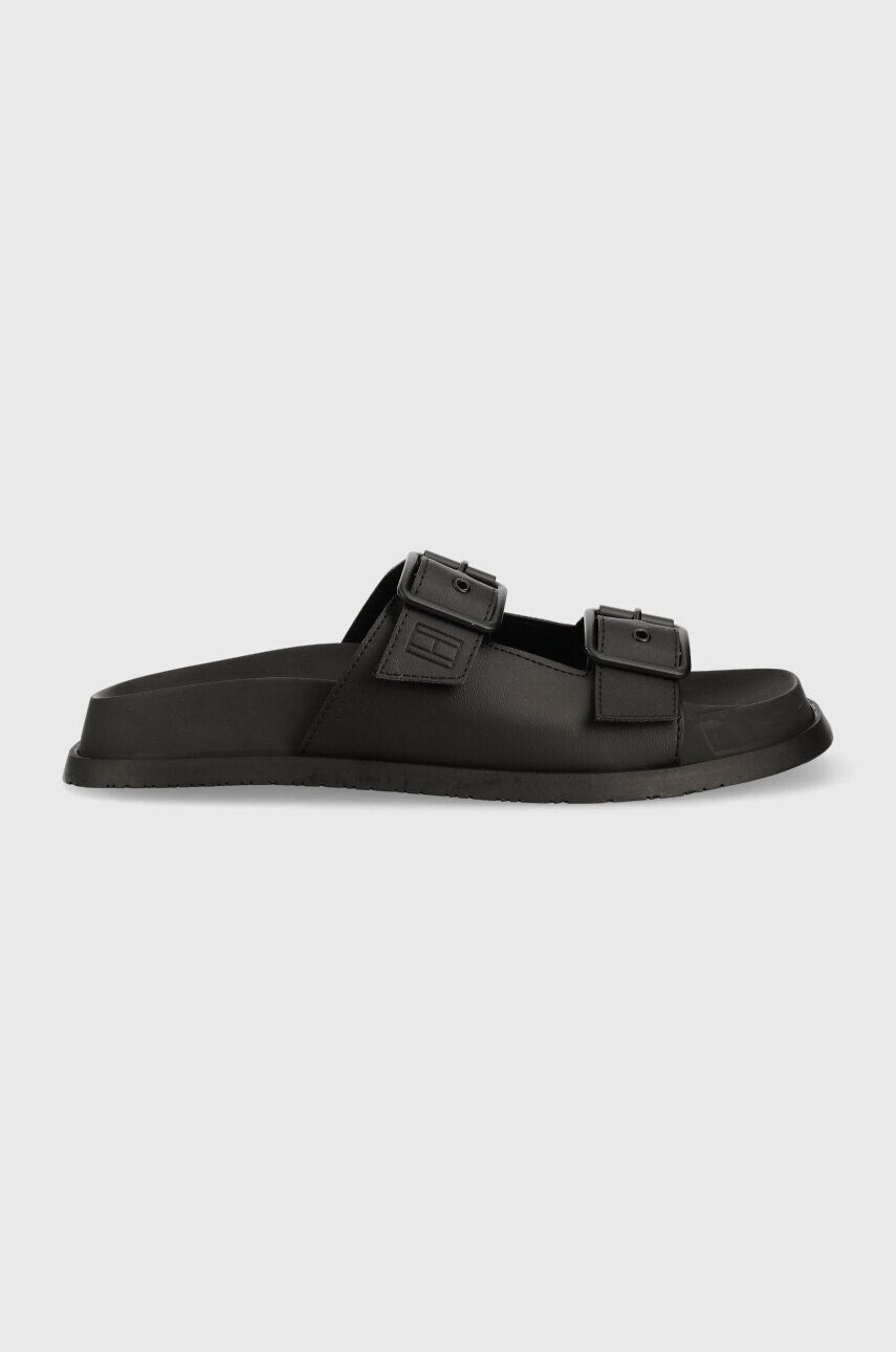 Tommy Jeans Natikači SANDAL moški črna barva EM0EM01148 - Pepit.si