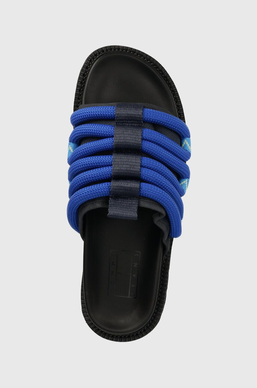 Tommy Jeans Natikači SANDAL ROPE moški mornarsko modra barva EM0EM01149 - Pepit.si