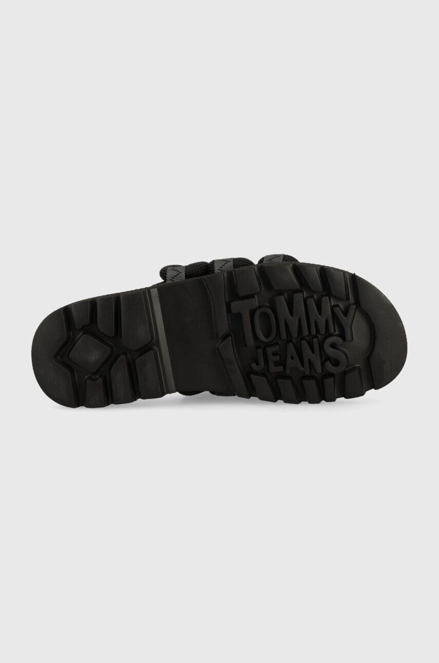 Tommy Jeans Natikači SANDAL ROPE moški črna barva EM0EM01149 - Pepit.si