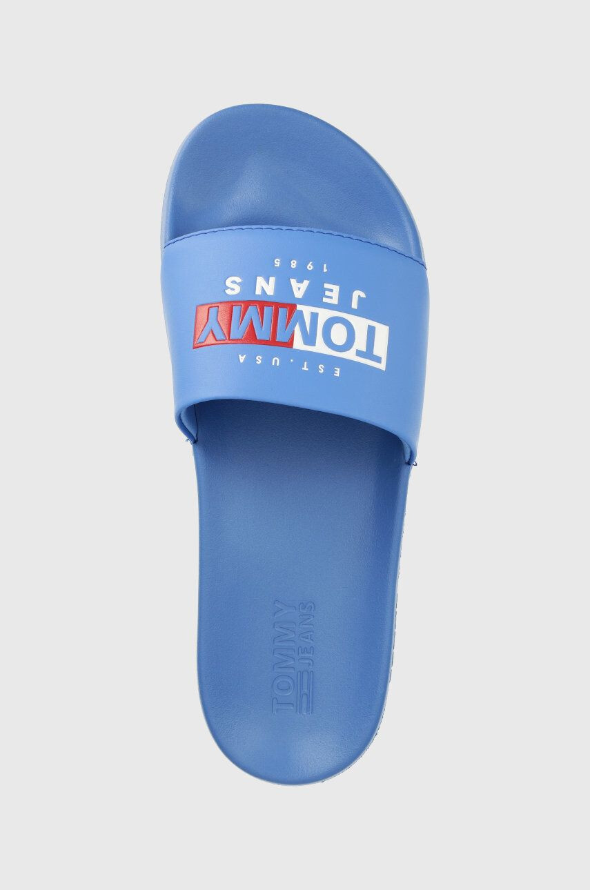 Tommy Jeans Natikači Seasonal Poolslide moški bela barva - Pepit.si