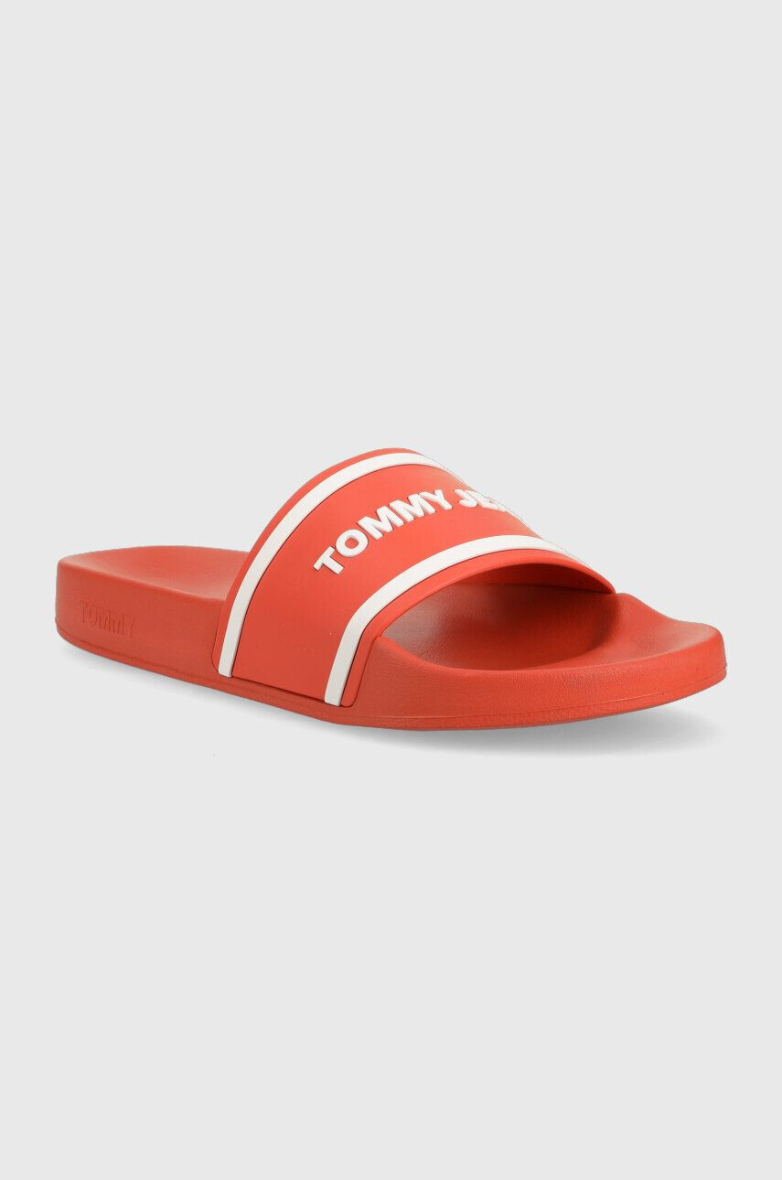 Tommy Jeans Natikači TJM POOL SLIDE moški oranžna barva EM0EM01229 - Pepit.si