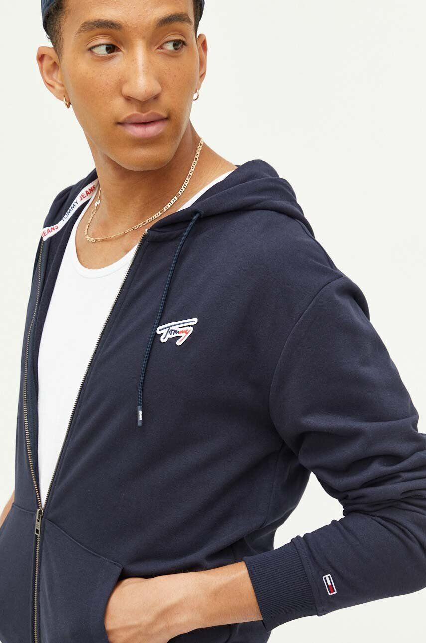 Tommy Jeans Pulover ženski rdeča barva - Pepit.si