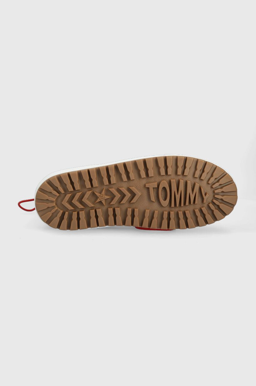 Tommy Jeans Snežke EN0EN02162 SNOWBOOT LOW bela barva - Pepit.si