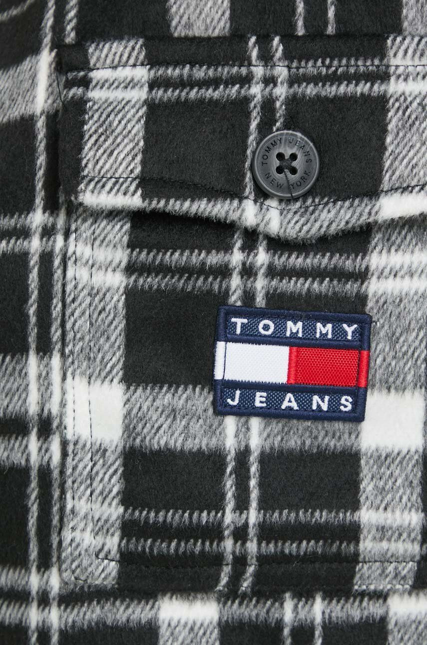 Tommy Jeans Srajca ženska črna barva - Pepit.si