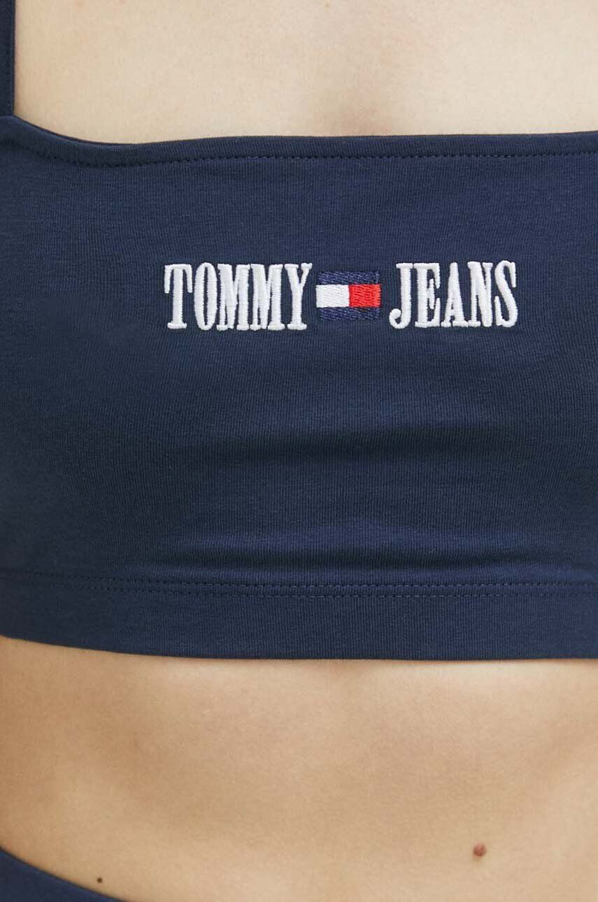 Tommy Jeans Top ženski bela barva - Pepit.si