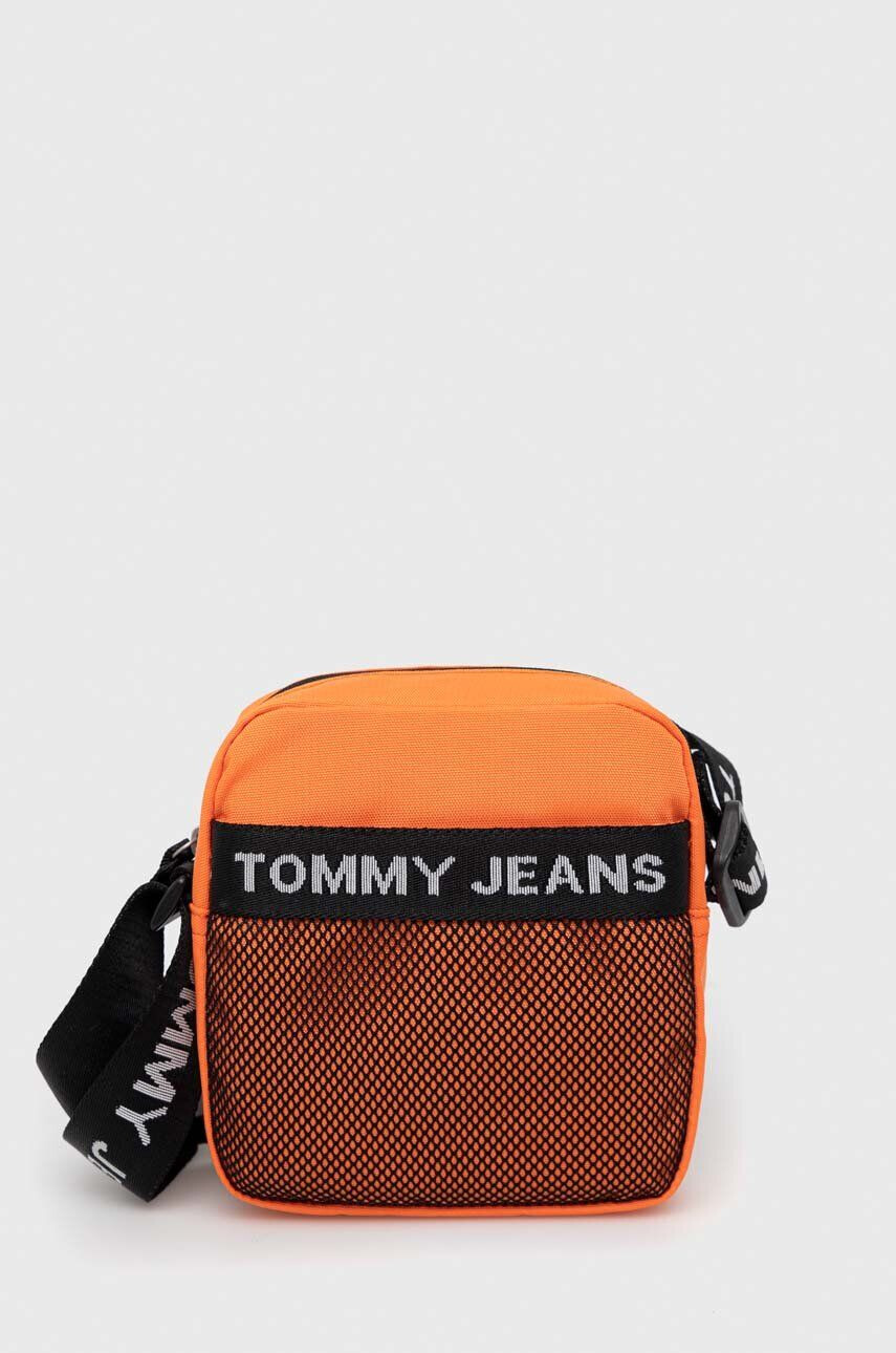 Tommy Jeans Torbica za okoli pasu zelena barva - Pepit.si