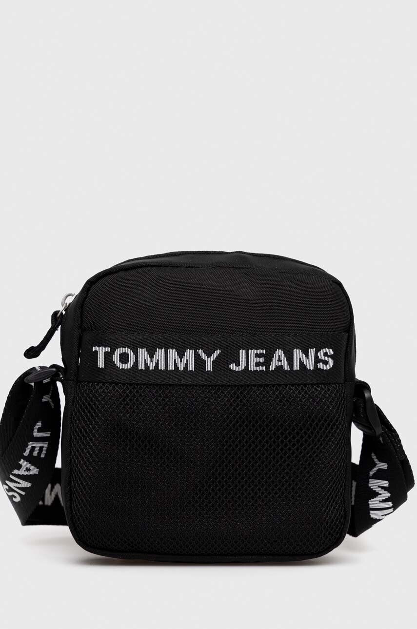 Tommy Jeans Torbica za okoli pasu črna barva - Pepit.si