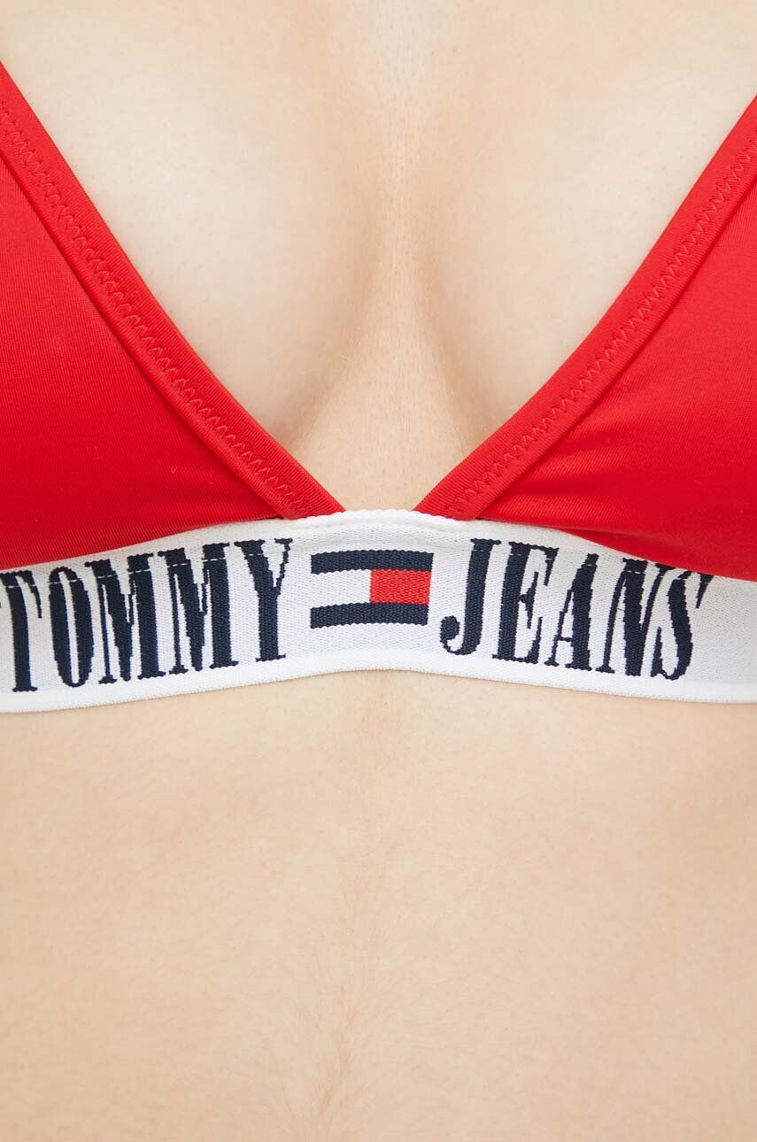 Tommy Jeans Zgornji del kopalk rdeča barva - Pepit.si