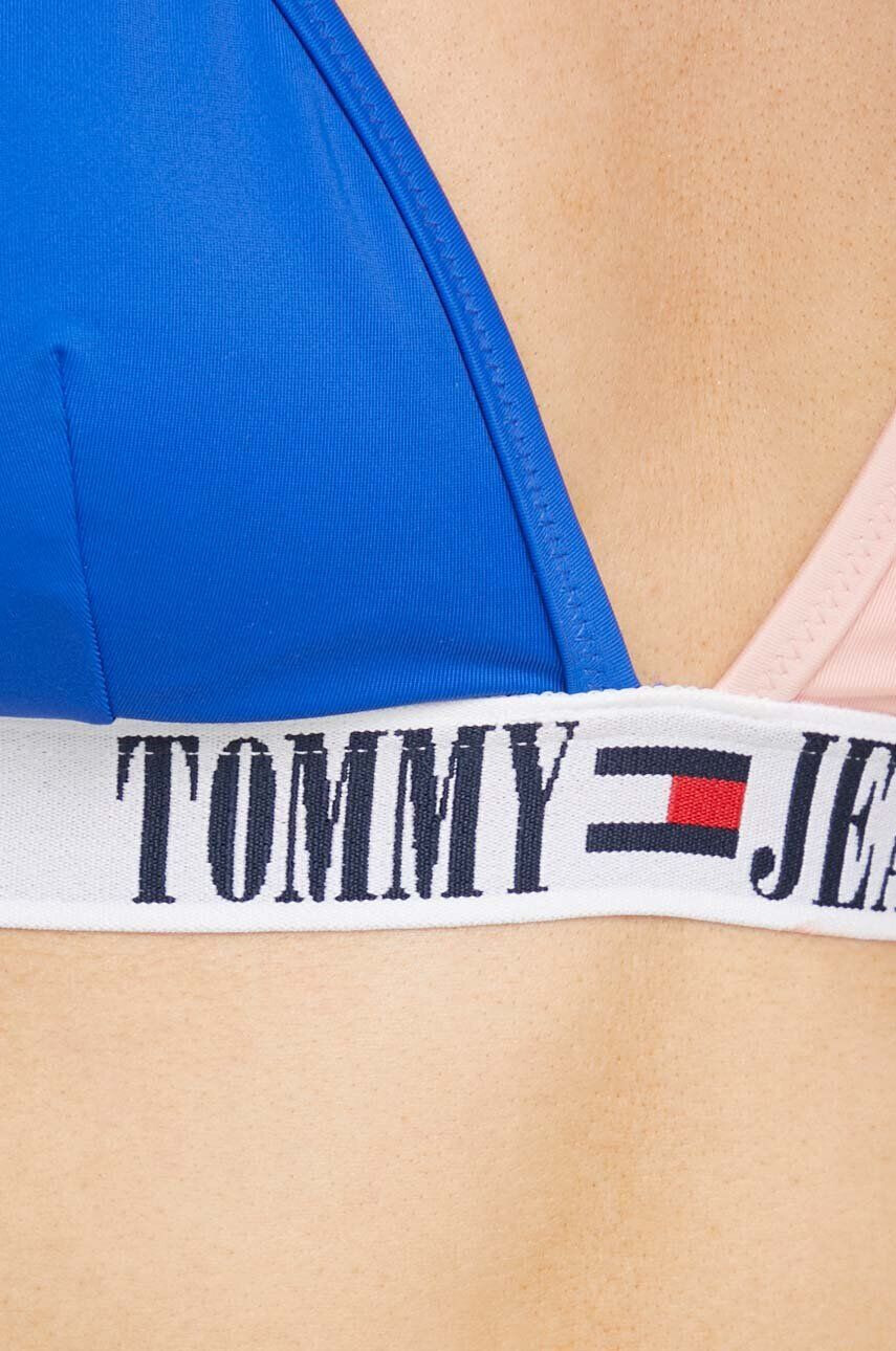 Tommy Jeans Zgornji del kopalk roza barva - Pepit.si