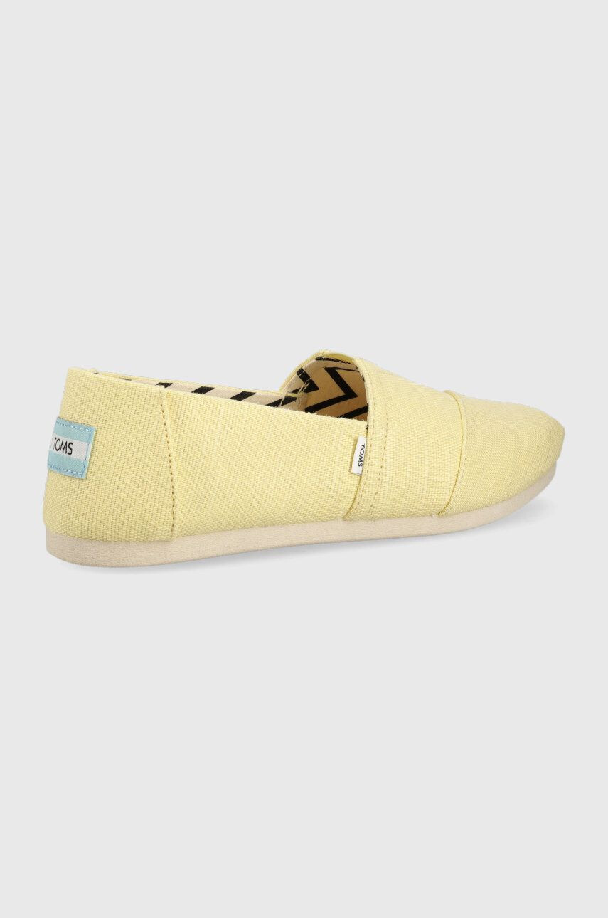 Toms Espadrile Alpargata rumena barva - Pepit.si