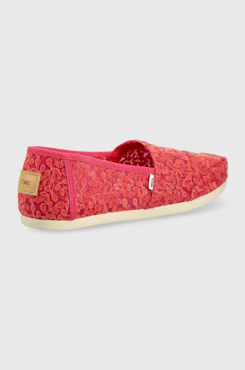 Toms Espadrile Alpargata roza barva - Pepit.si