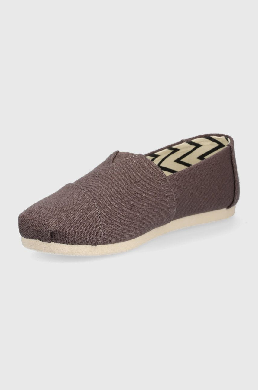 Toms Espadrile Alpargata siva barva - Pepit.si