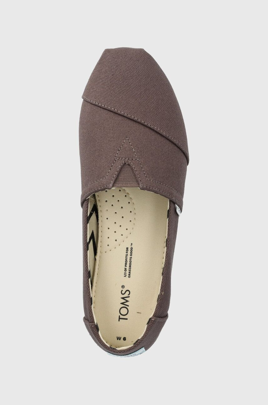 Toms Espadrile Alpargata siva barva - Pepit.si