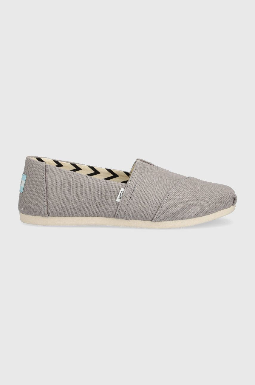 Toms Espadrile Alpargata siva barva - Pepit.si