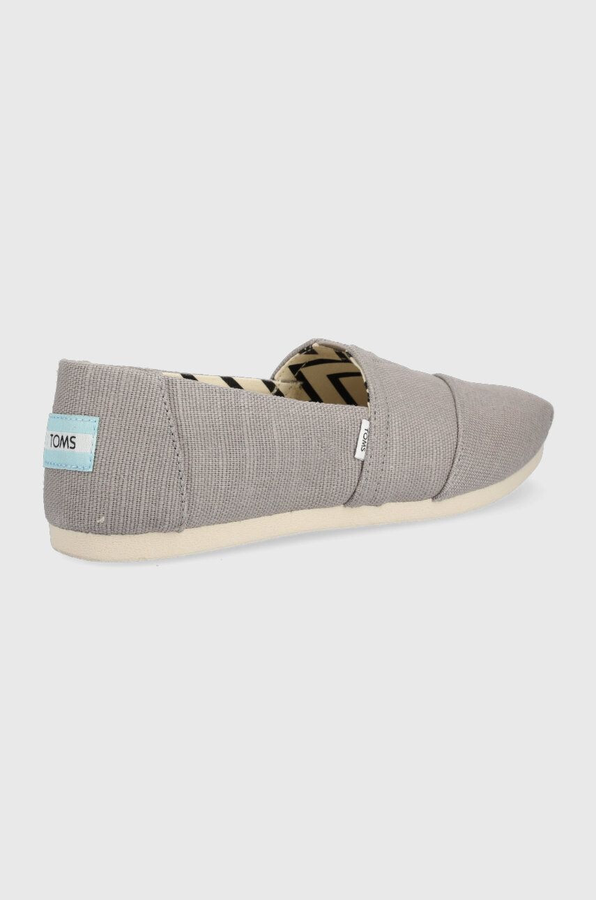 Toms Espadrile Alpargata siva barva - Pepit.si