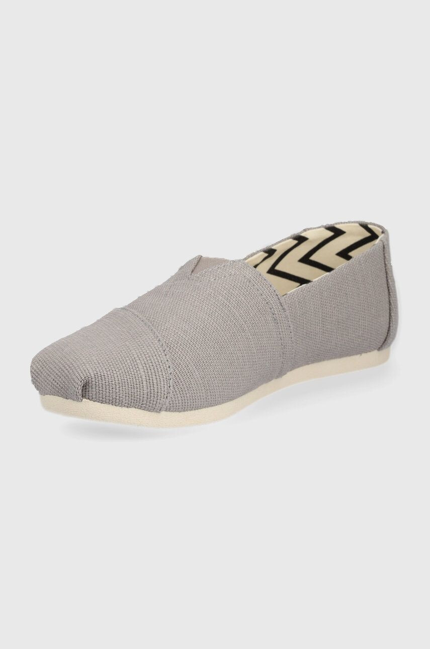 Toms Espadrile Alpargata siva barva - Pepit.si