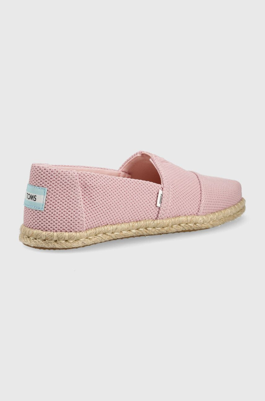 Toms Espadrile Alpargata Rope roza barva - Pepit.si