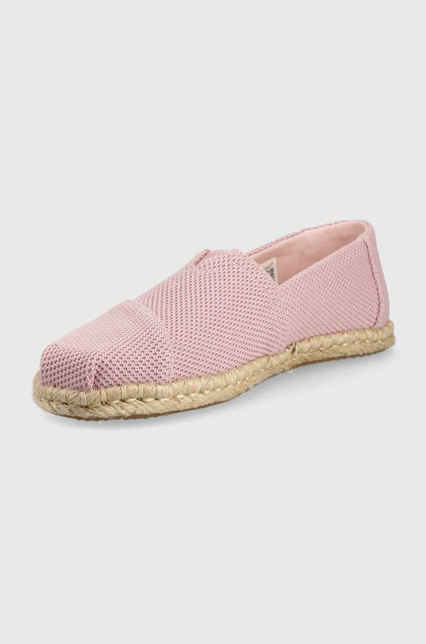 Toms Espadrile Alpargata Rope roza barva - Pepit.si