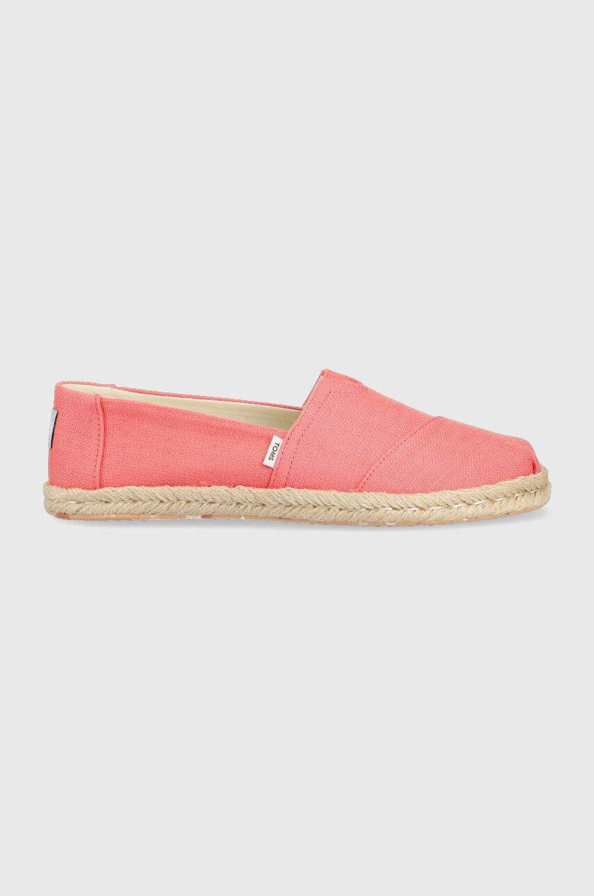 Toms Espadrile Alpargata Rope roza barva 10019799 - Pepit.si