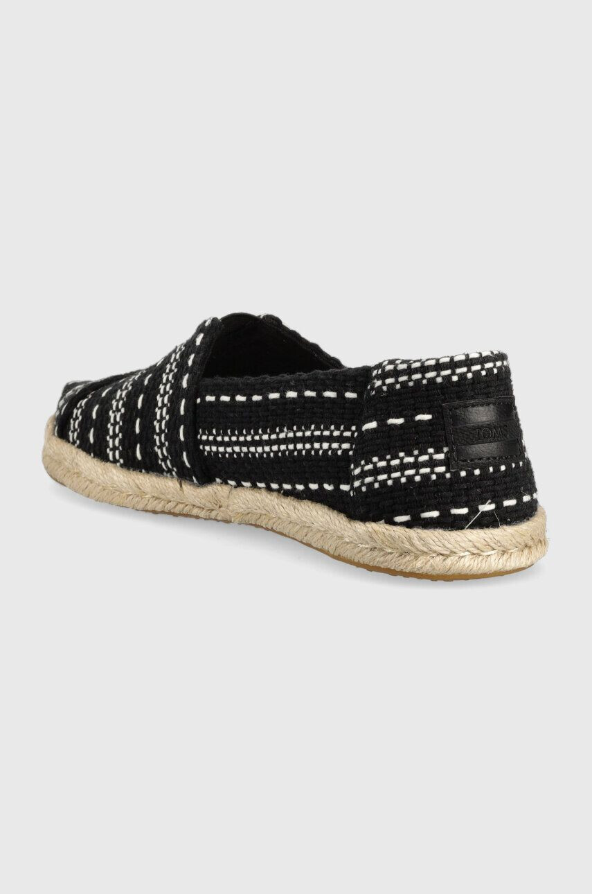 Toms Espadrile Alpargata Rope črna barva 10019676 - Pepit.si