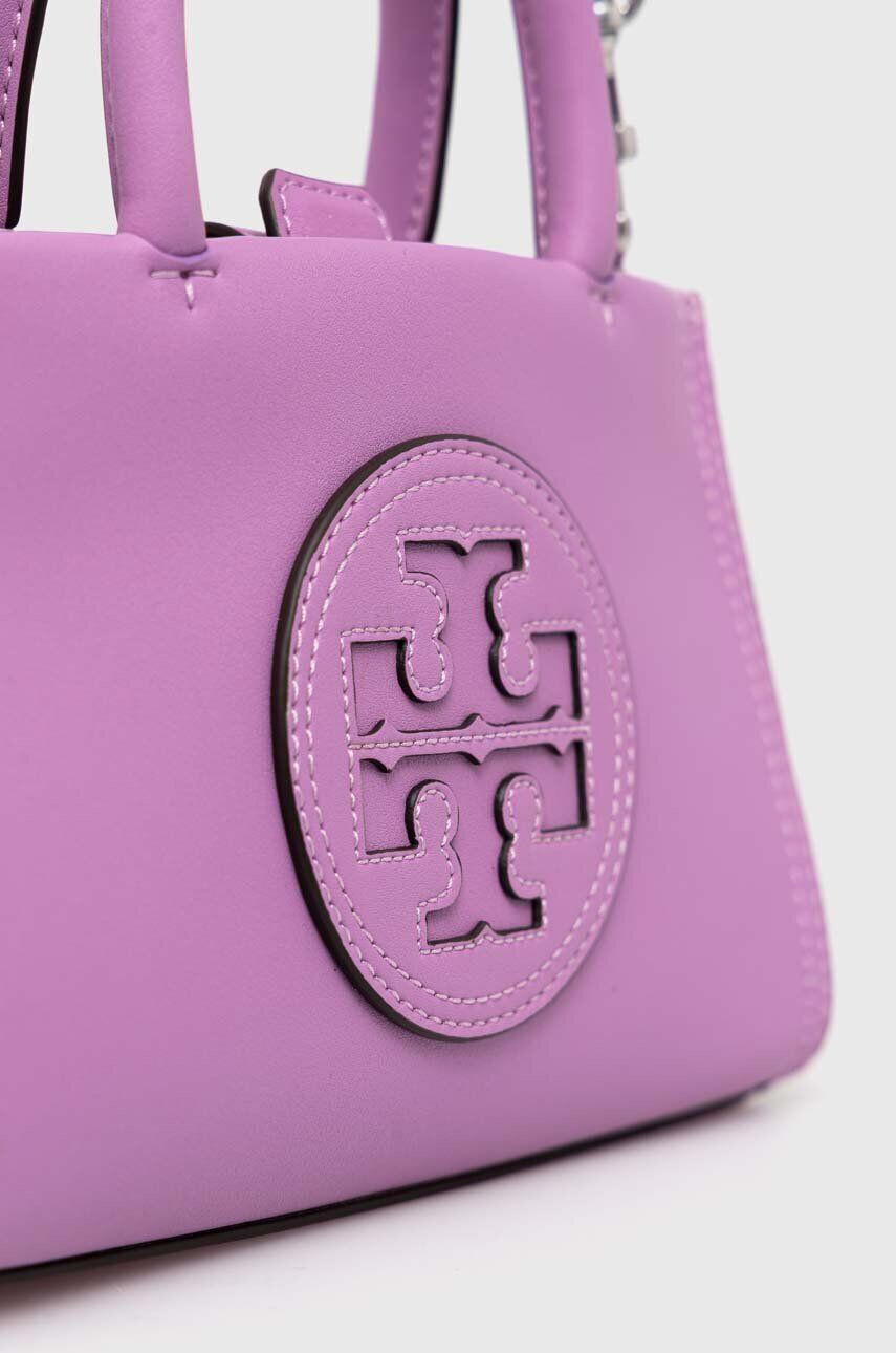 Tory Burch Torbica vijolična barva - Pepit.si