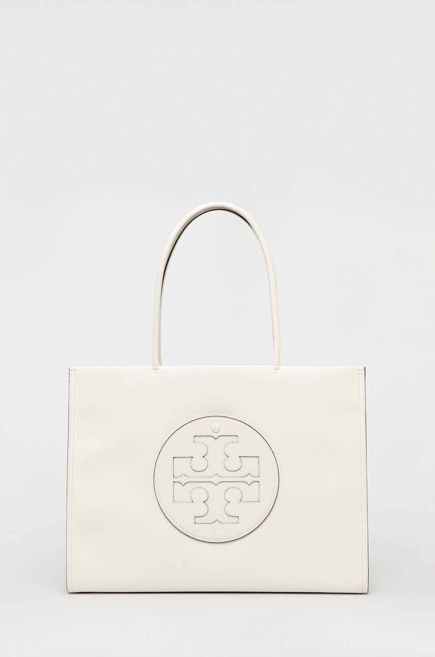 Tory Burch Torbica bela barva - Pepit.si