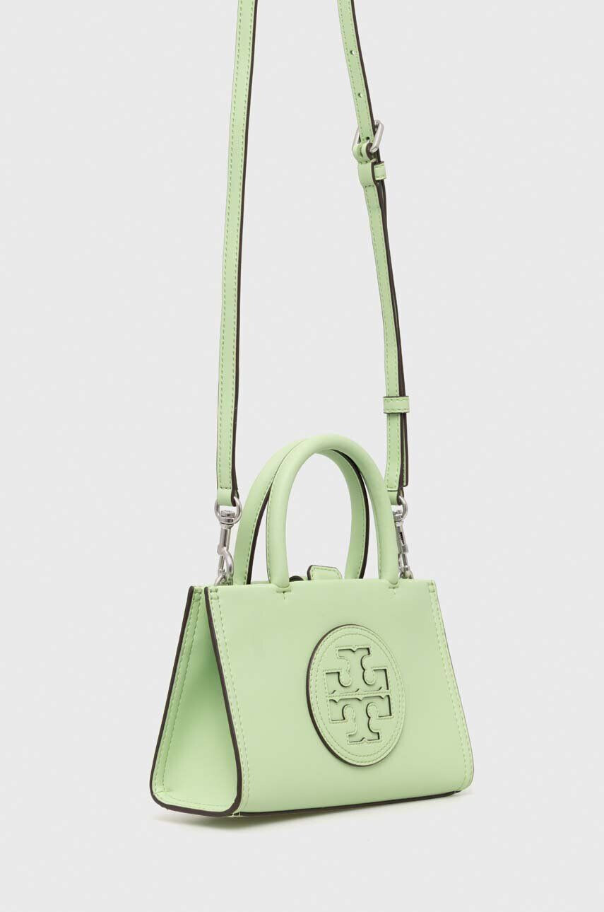 Tory Burch Torbica zelena barva - Pepit.si