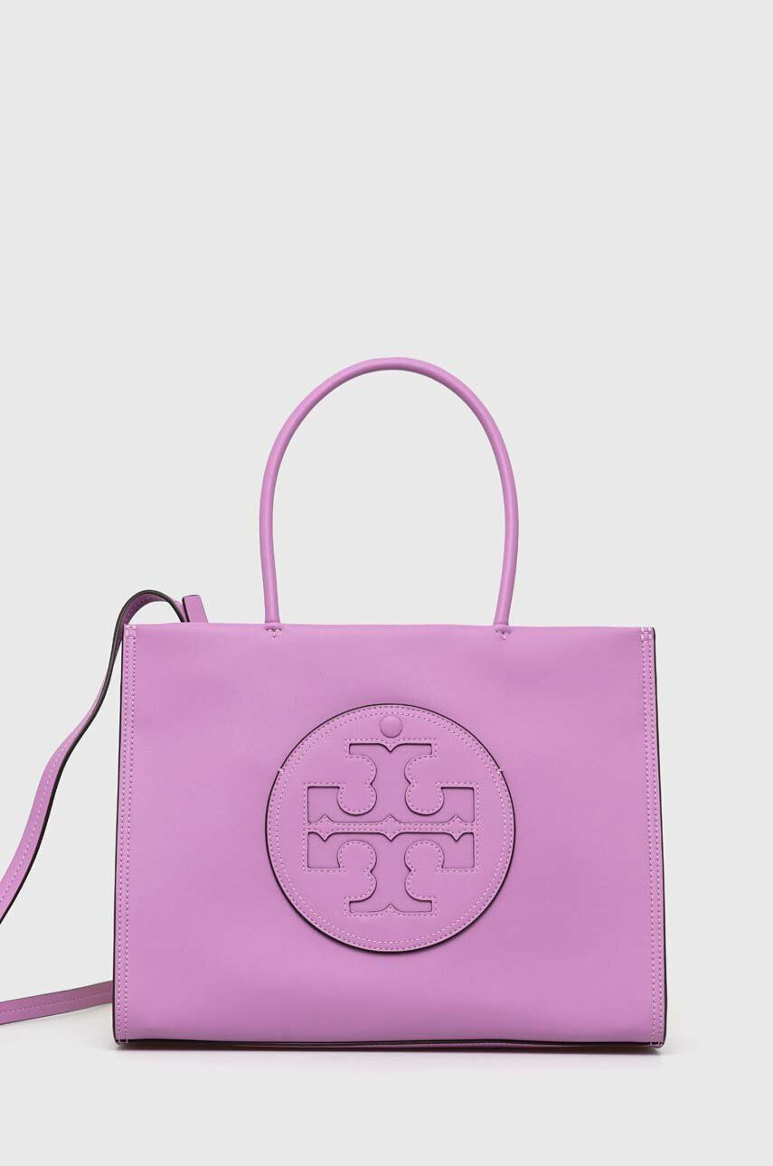 Tory Burch Torbica rdeča barva - Pepit.si