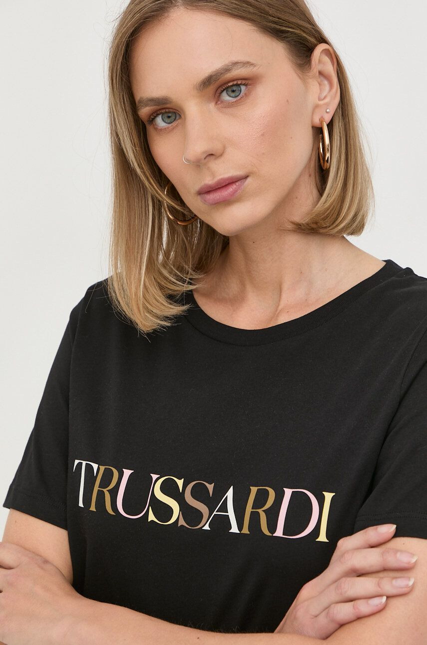 Trussardi Bombažna kratka majica - Pepit.si