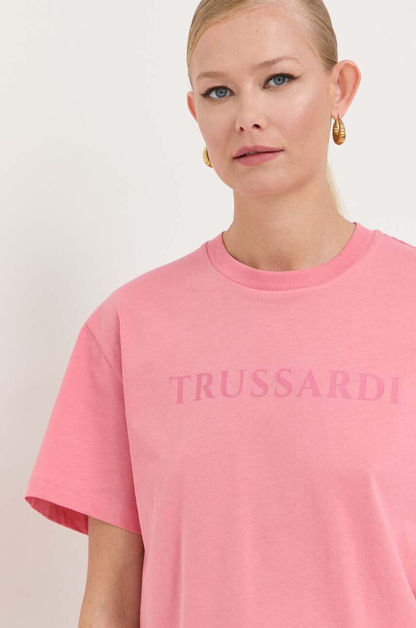 Trussardi Bombažna kratka majica - Pepit.si