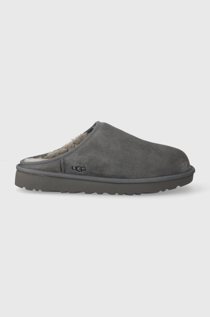 Ugg Copati iz semiša Classic Slip-On siva barva 1129290 - Pepit.si