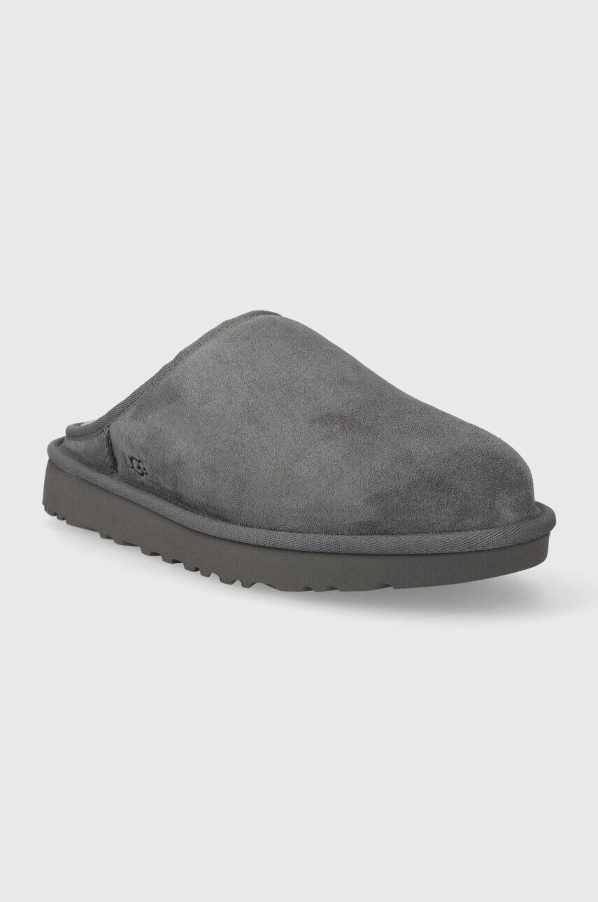 Ugg Copati iz semiša Classic Slip-On siva barva 1129290 - Pepit.si