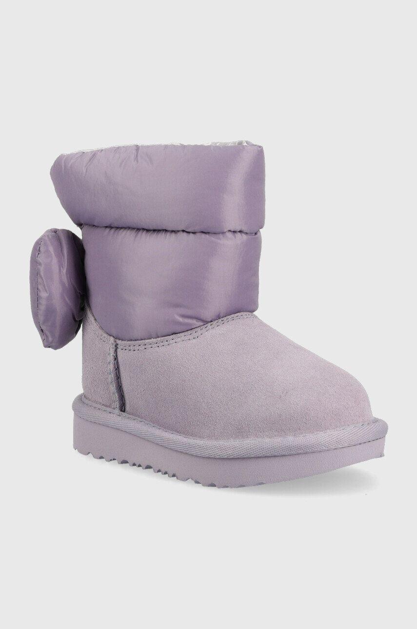 Ugg Otroške snežke Bailey Bow Maxi vijolična barva - Pepit.si