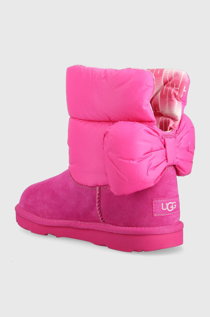 Ugg Otroške snežke BAILEY BOW MAXI roza barva - Pepit.si