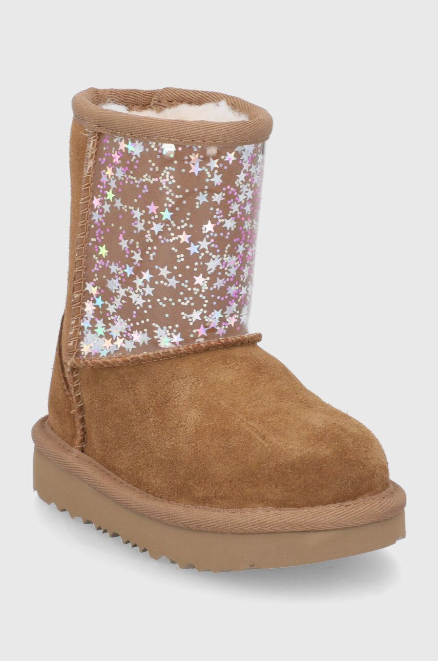 Ugg otroški zimski čevlji Classic II Clear Glitter - Pepit.si