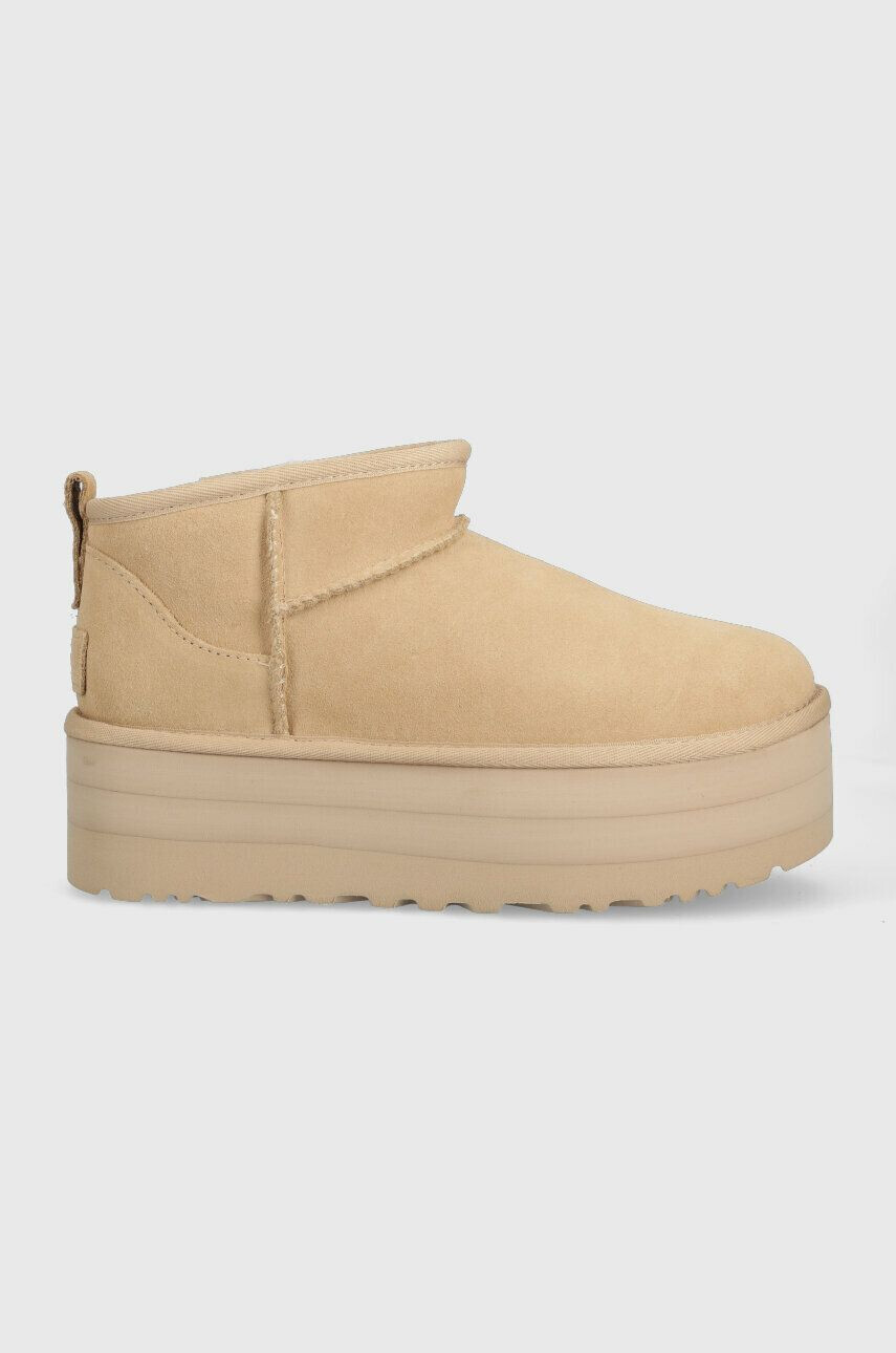 Ugg Snežke iz semiša Classic Ultra Mini - Pepit.si