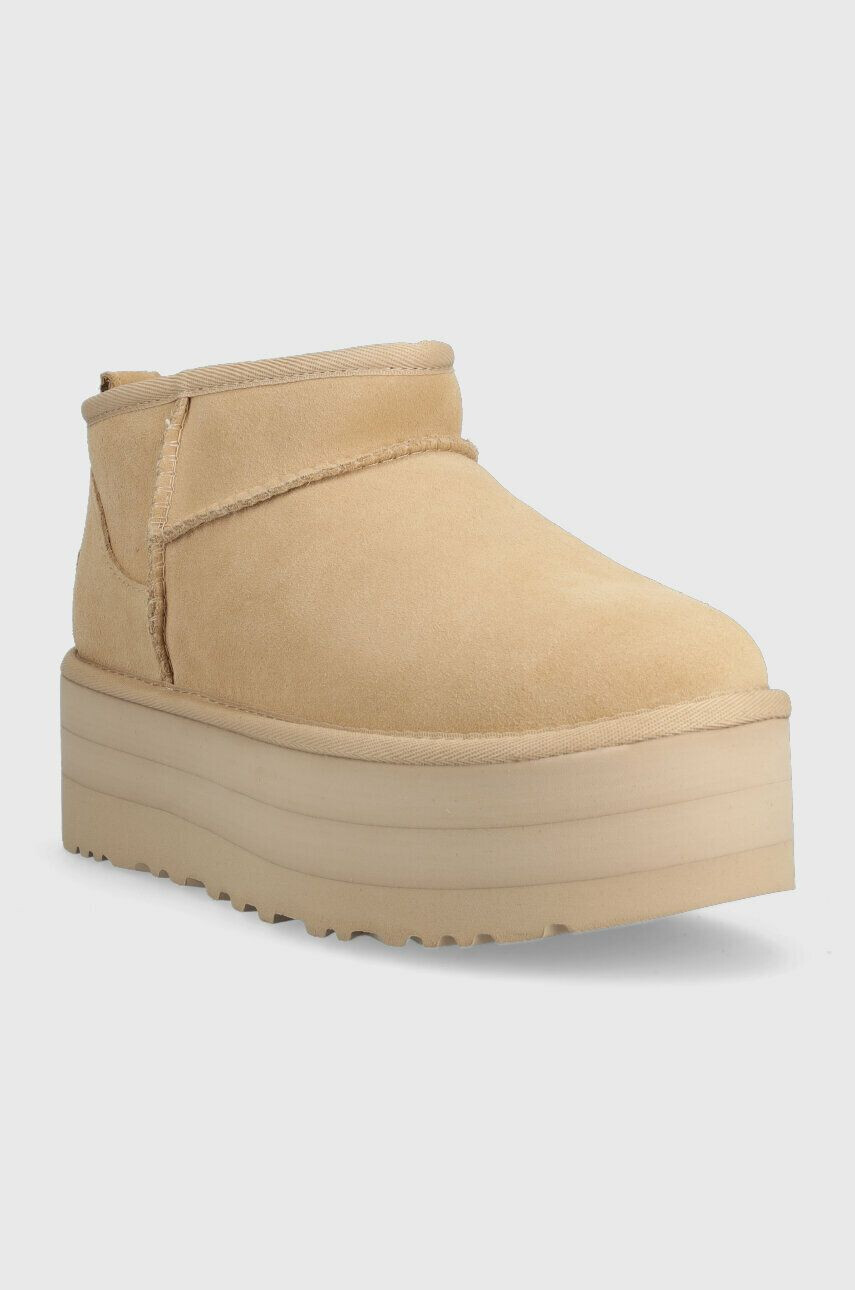 Ugg Snežke iz semiša Classic Ultra Mini - Pepit.si